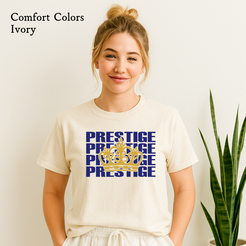 Crown Athletics – Prestige Cheer Shirt with Crown