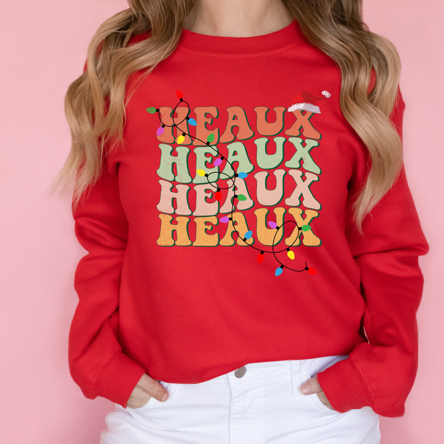 Heaux Heaux Heaux Cajun Christmas Tee | Christmas Independent Trading Comp. Sweatshirts