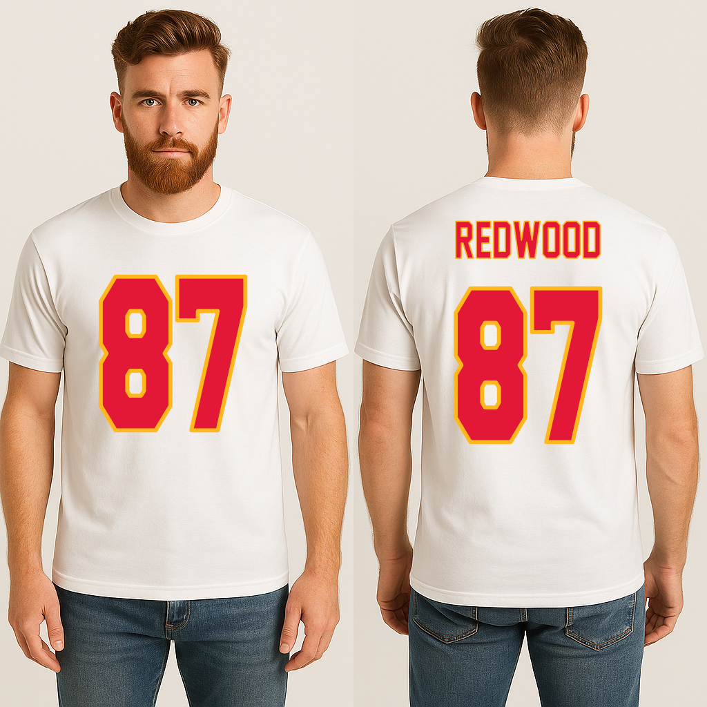 Redwood 87 Shirt – “Wood” Football Tee