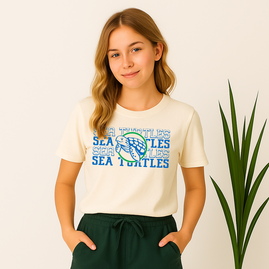 Sea Turtles Mascot Tshirt - Lancaster