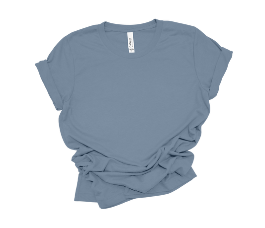 Steal Blue Solid Color Bella & Canvas Tees | ADULT | 3001