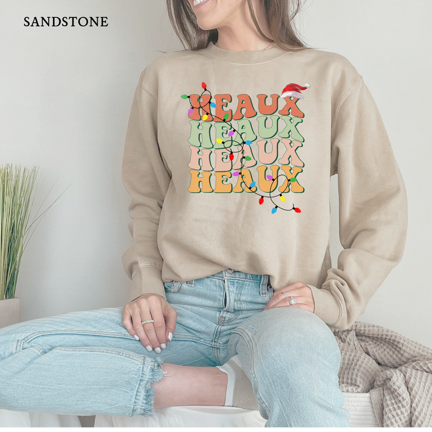 Heaux Heaux Heaux Cajun Christmas Tee | Christmas Independent Trading Comp. Sweatshirts