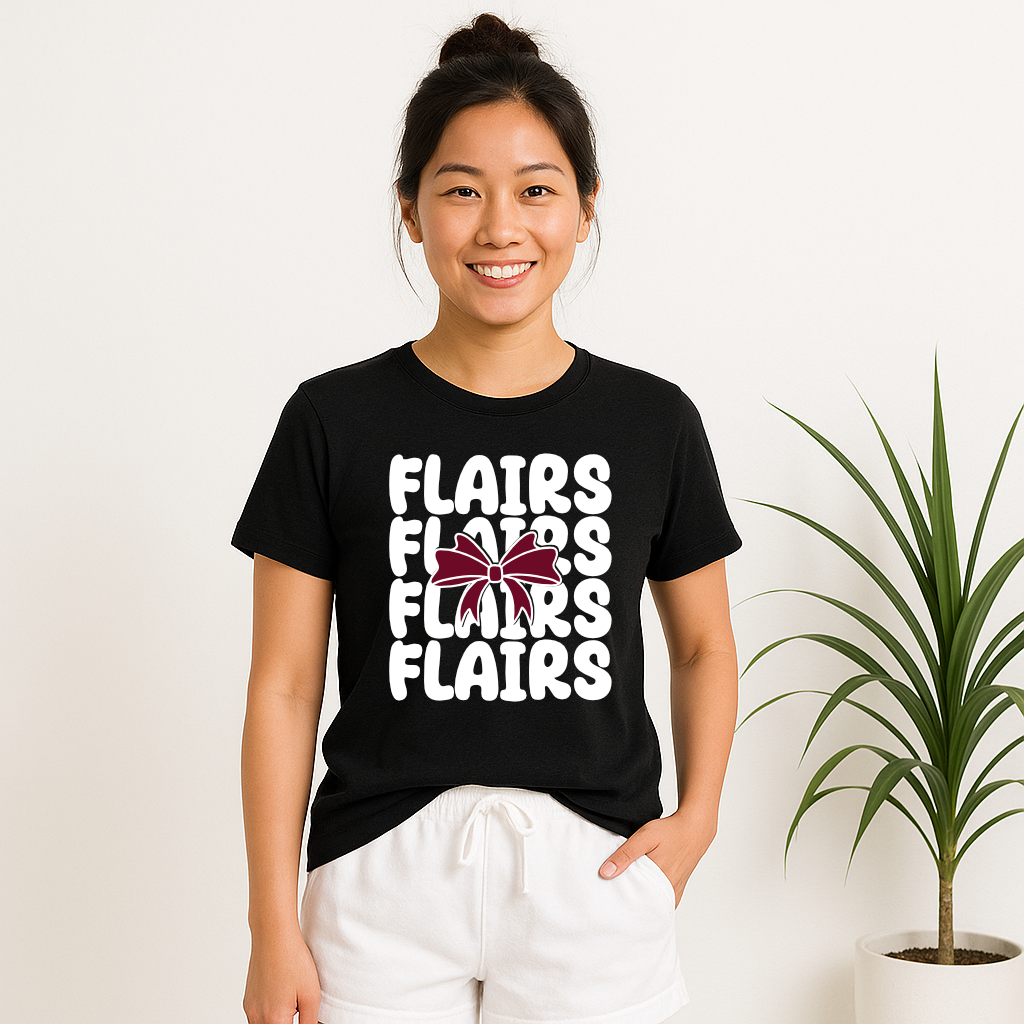 Stacked Northshore Flairs Bow T-Shirt