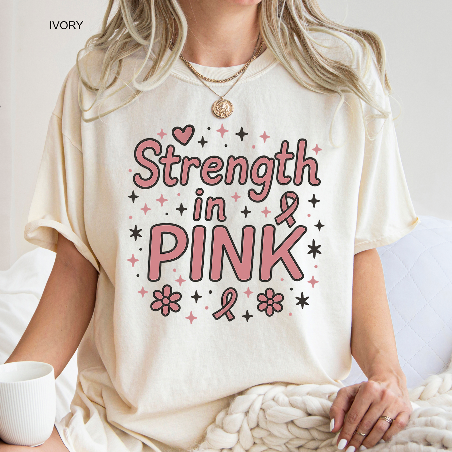 Strength in Pink Breast Cancer Awareness T-shirt