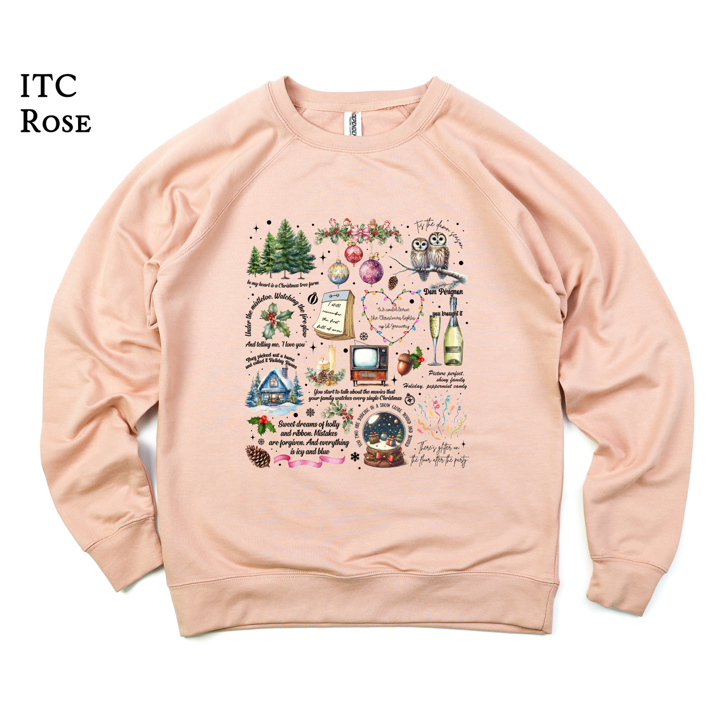 Swiftmas Song Lyrics | Christmas Sweatshirt | Taylor | Swiftie | Raglan Sweatshirt | Holiday