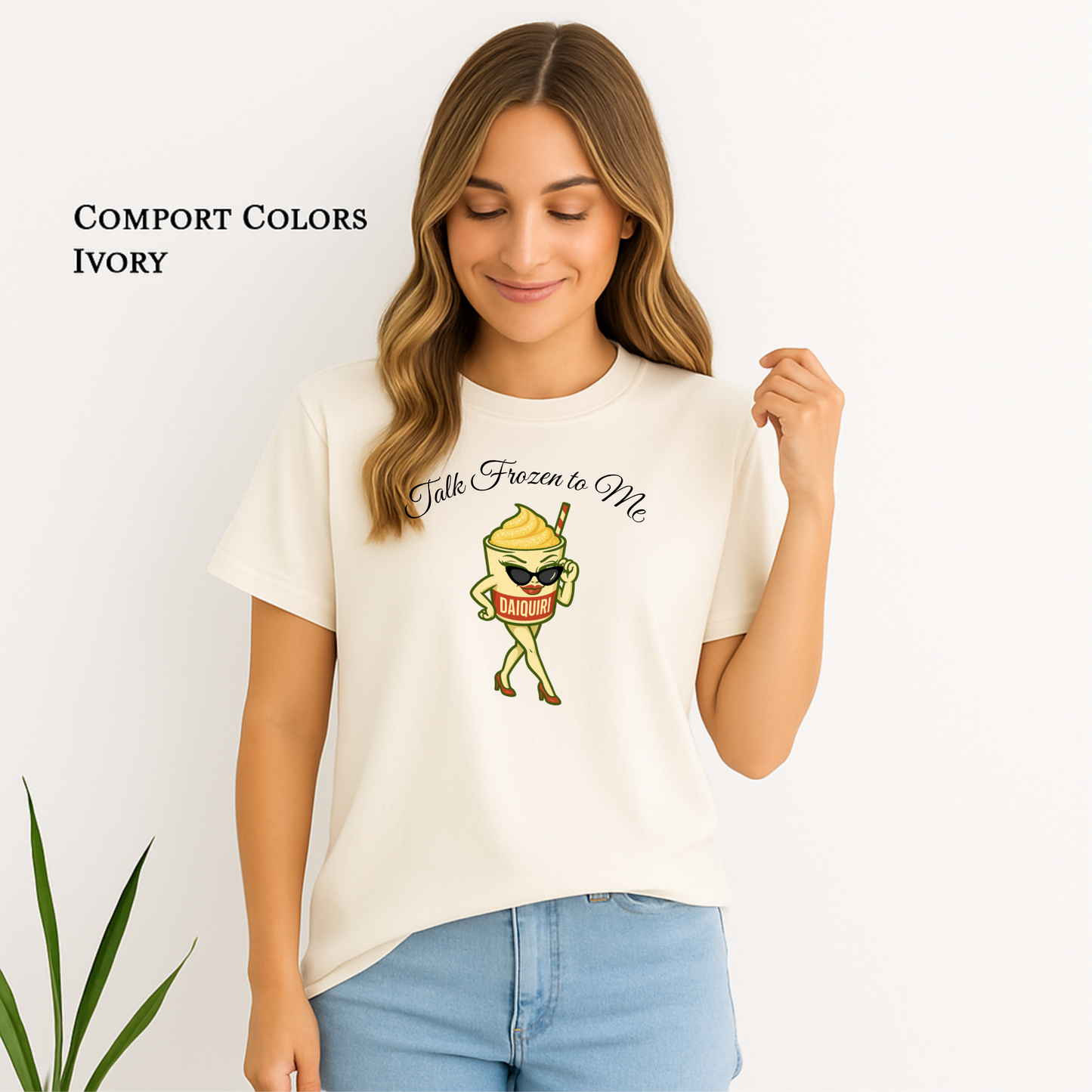 Boutique-style frozen cocktail shirt for summer parties
