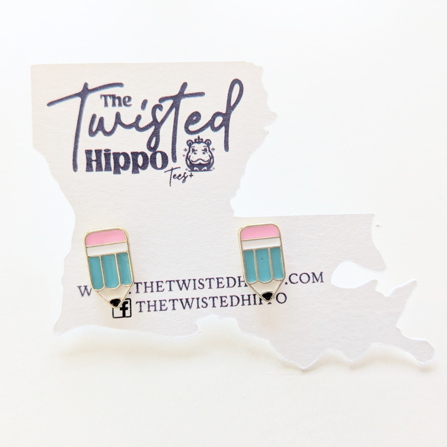 Hypoallergenic pencil earrings for classroom wear