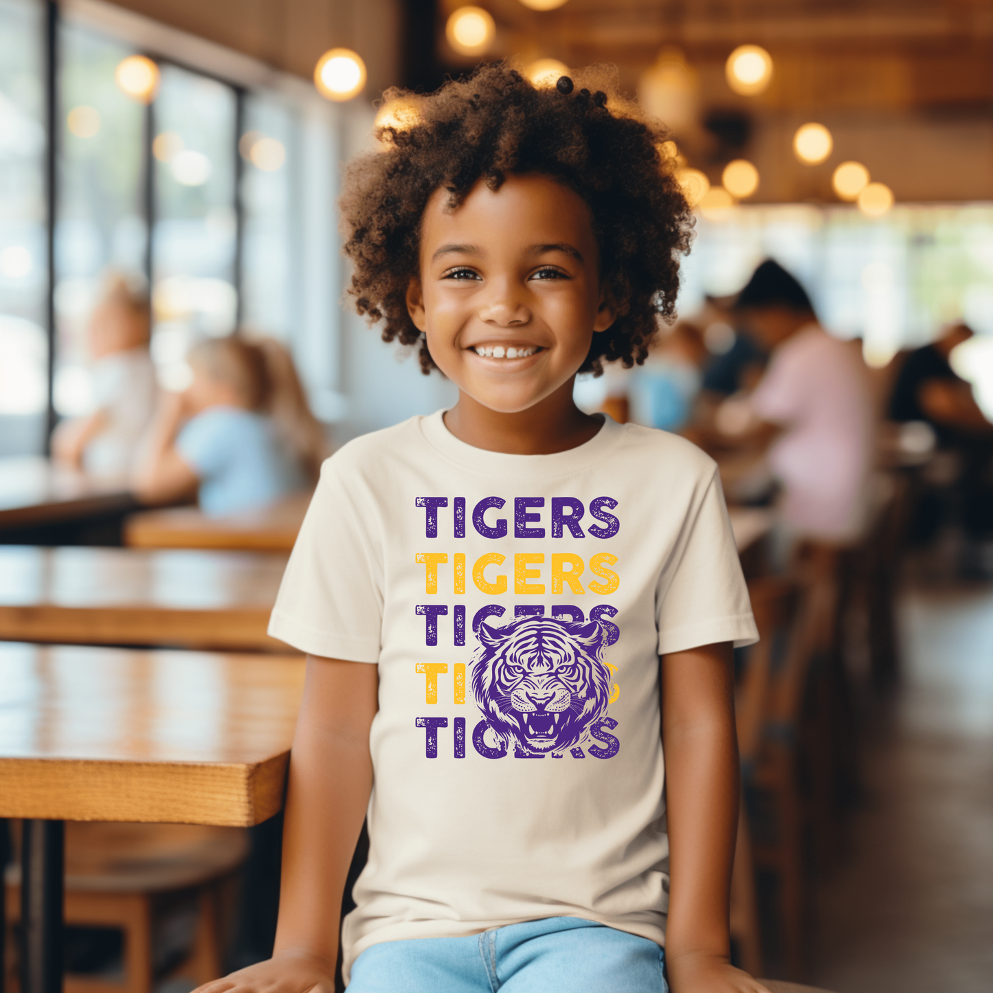 Tiger Stacked with Tiger | Youth & Toddler Tee