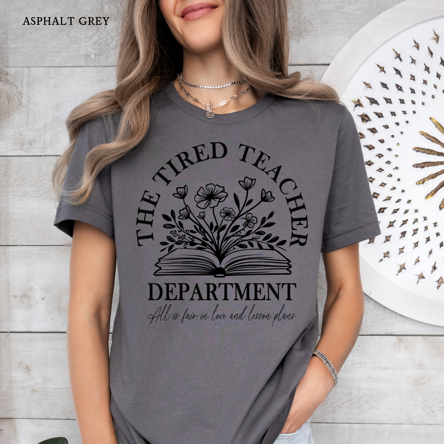 Tired Teacher Department Book | Teacher Tee