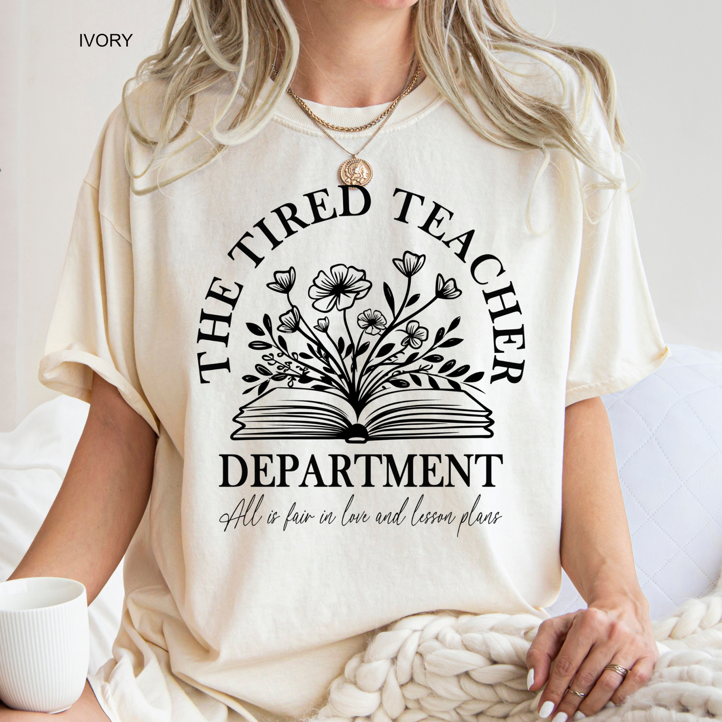 Tired Teacher Department Book | Teacher Tee