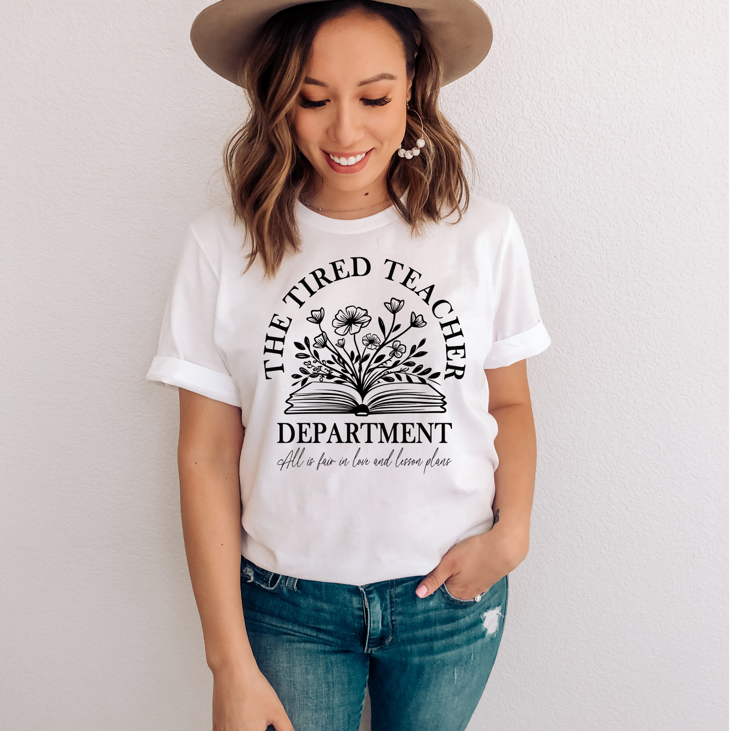 Tired Teacher Department Book | Teacher Tee