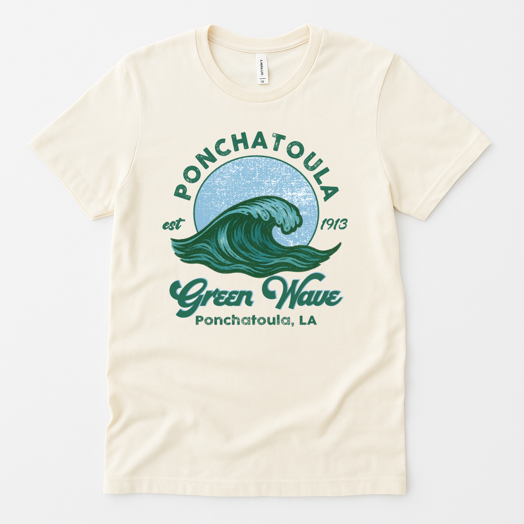 Ponchatoula Green Wave Vintage Est 1913 Shirt