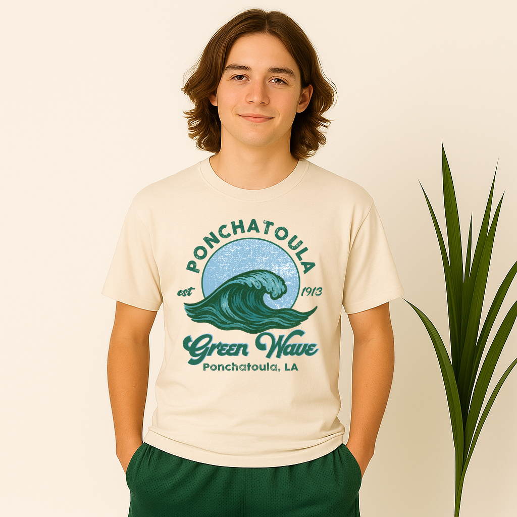 Ponchatoula Green Wave Vintage Est 1913 Shirt