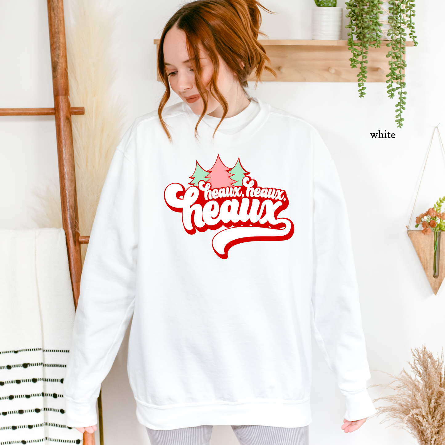 Heaux Heaux Heaux Christmas Tree Tee | Christmas Comfort Color Sweatshirts