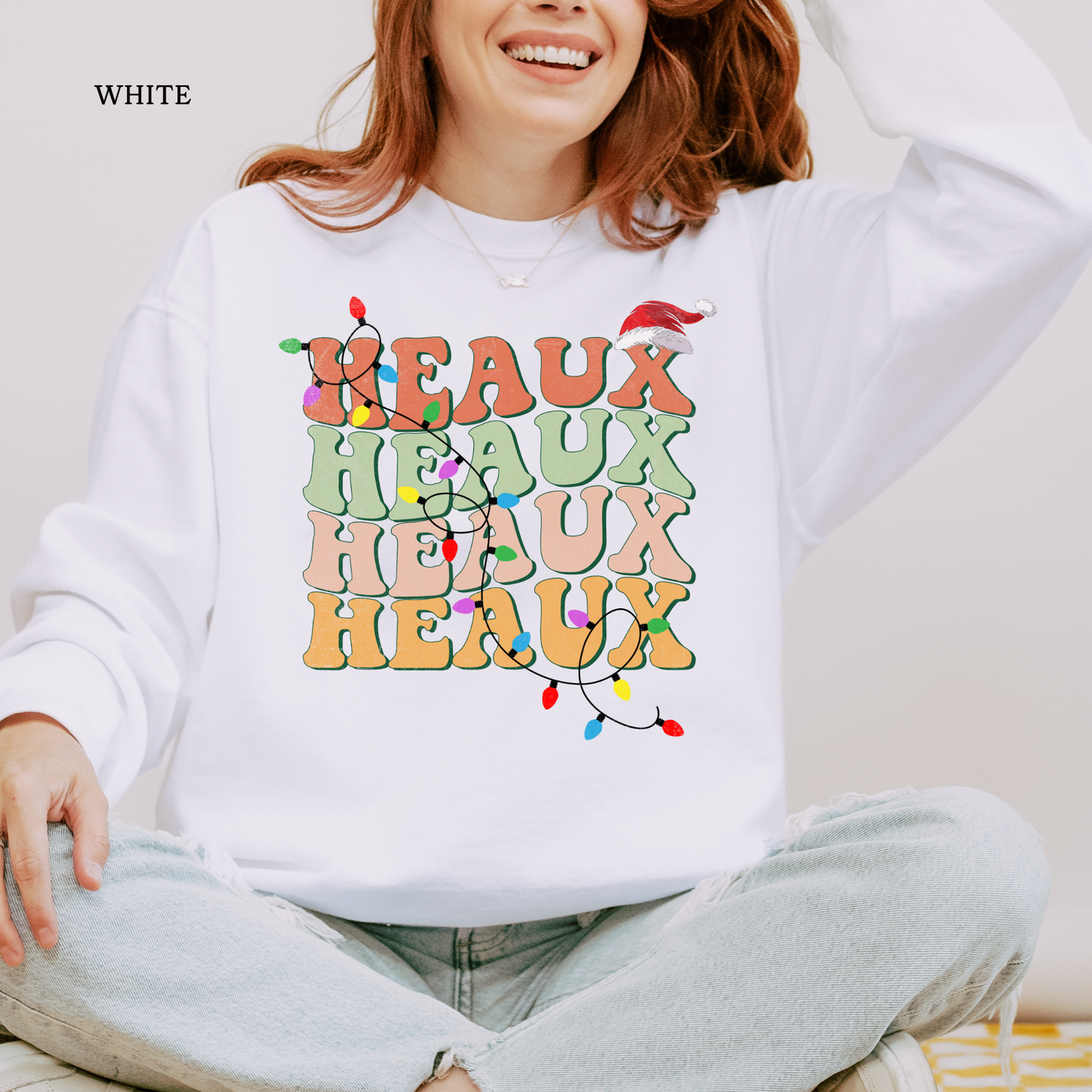Heaux Heaux Heaux Cajun Christmas Tee | Christmas Independent Trading Comp. Sweatshirts