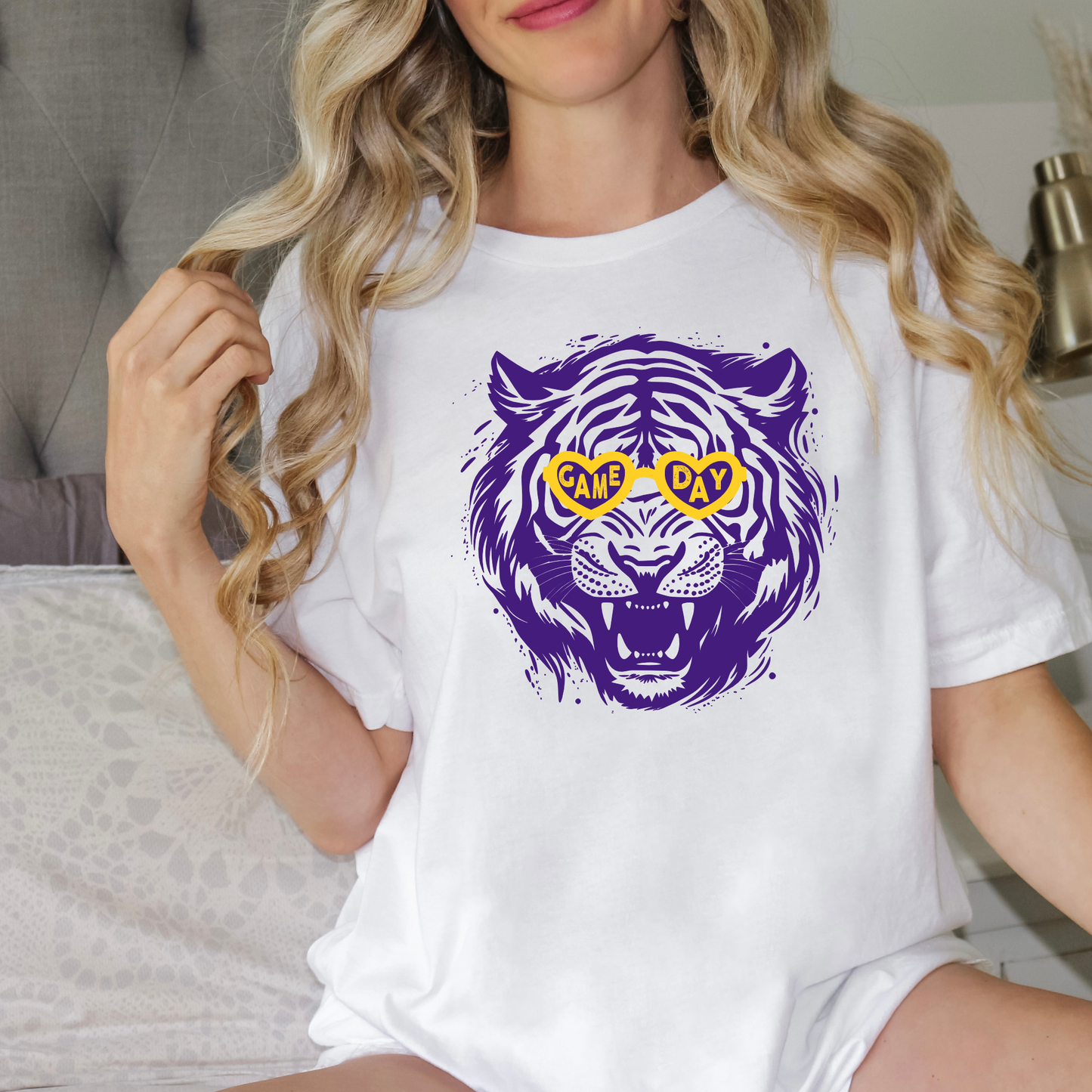 Tiger with Game Day Sunglasses | LSU | Tigers