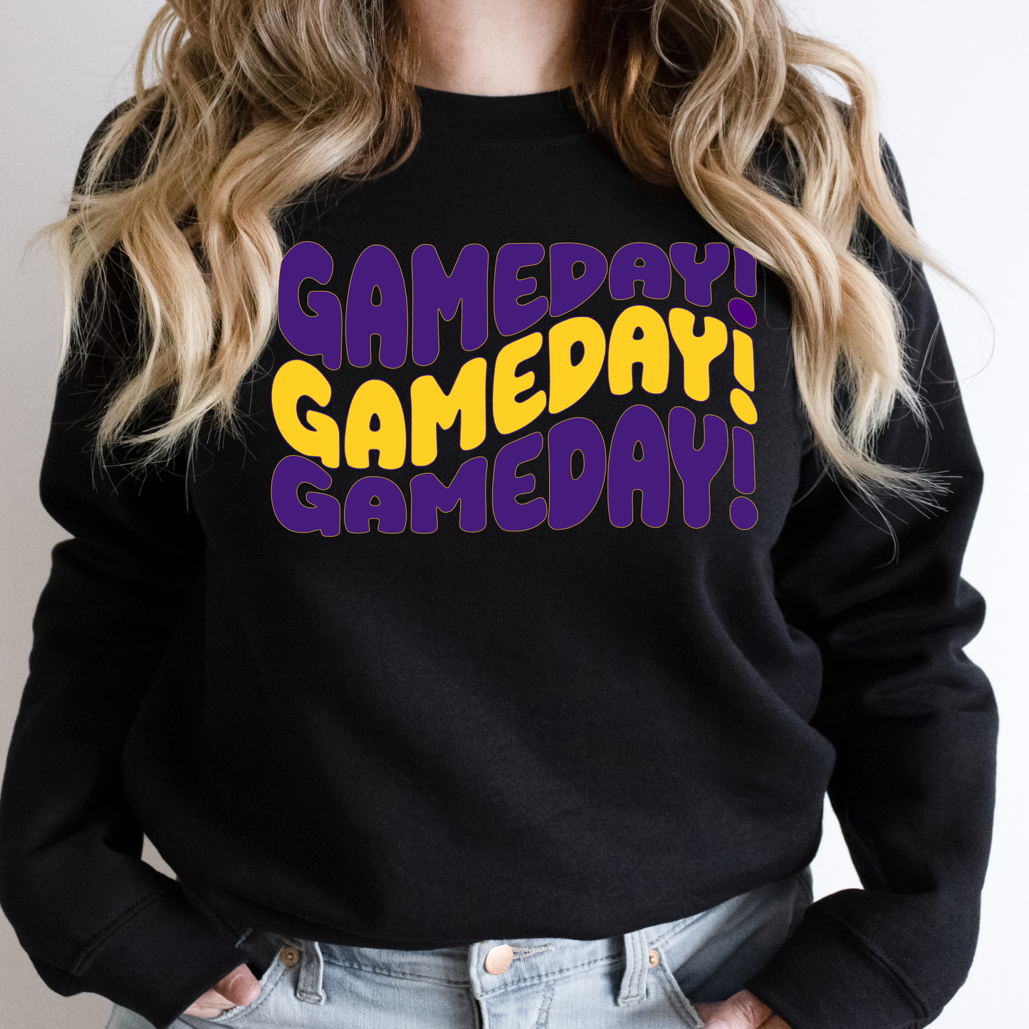 Groovy LSU GAME DAY Sweatshirt