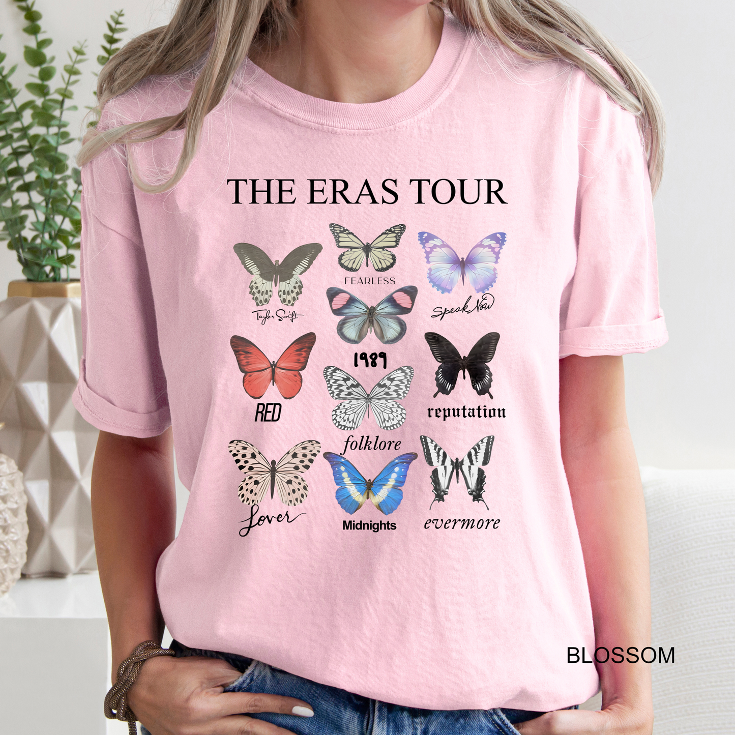 The Eras Tour - Taylor's Version - Butterflies - Adult & Youth Comfort Colors Concert Tee