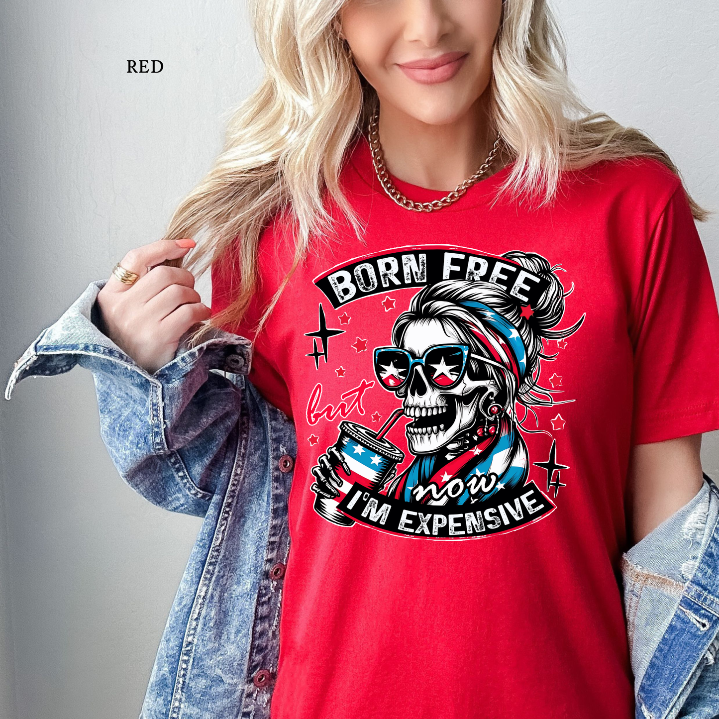 Born Free but Expensive | 4th of July | Patriotic | Mama Tee