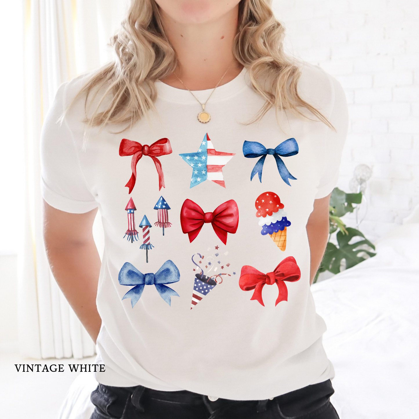 Coquette Bow Patriotic | 4th of July | USA