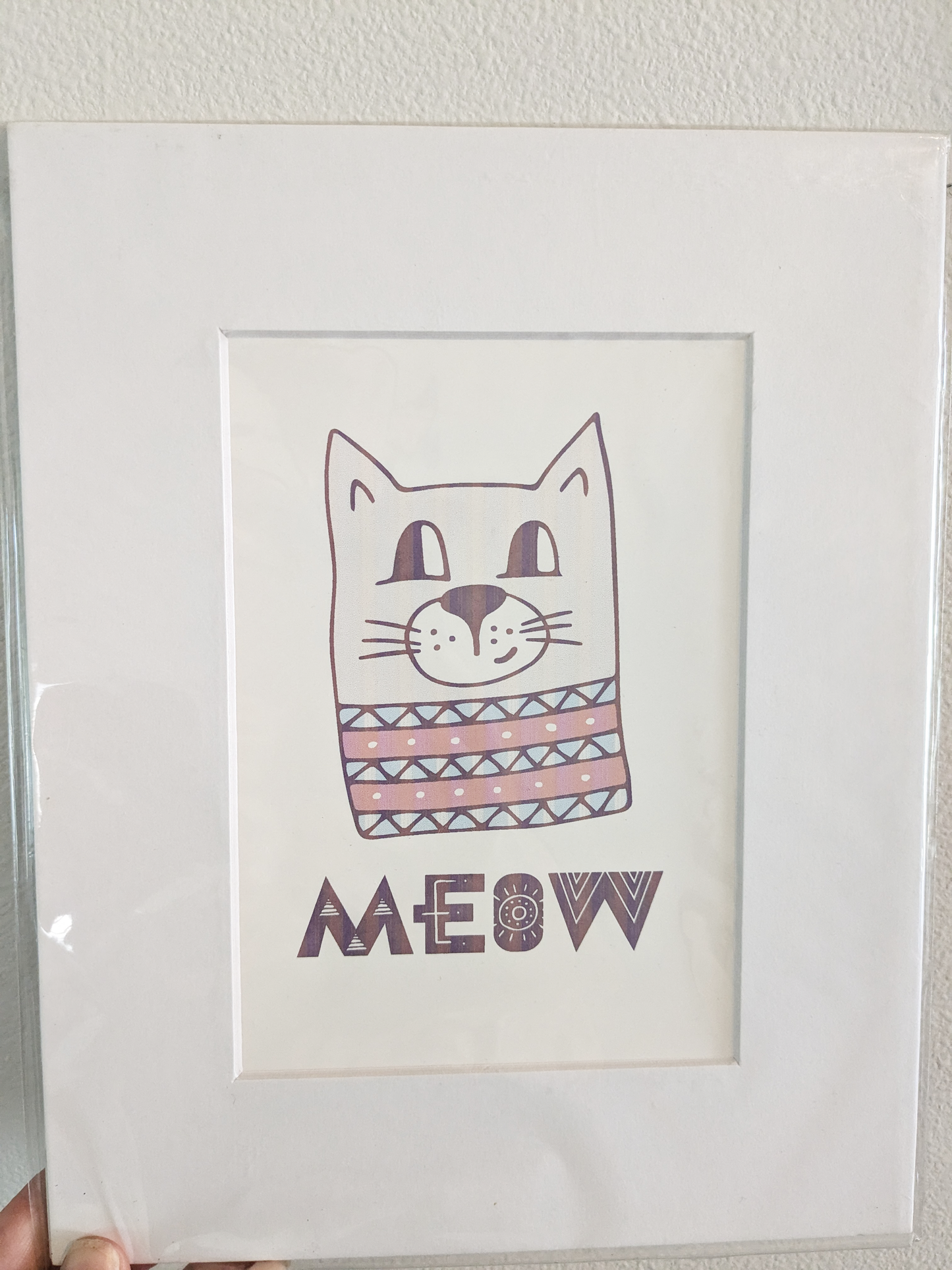 Meow | Cat | Printed Art 8 * 10