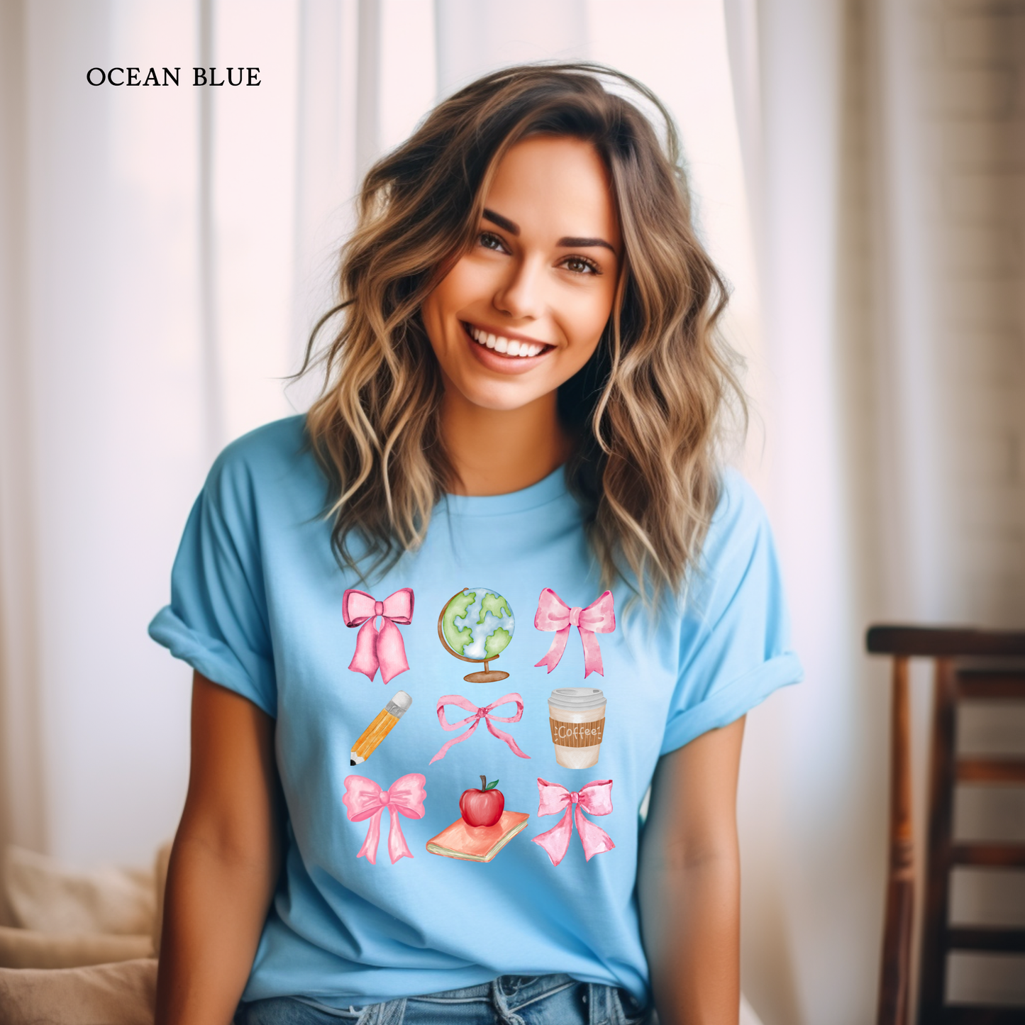 Coquette Teacher Bow | Teacher | Teacher Tee