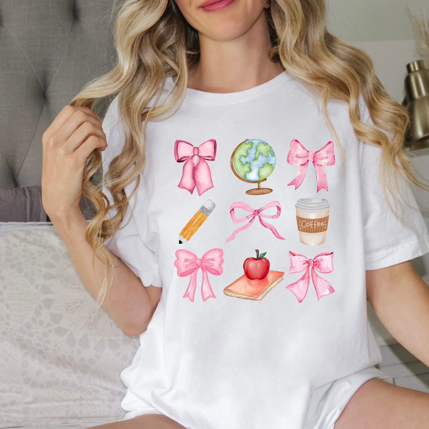 Coquette Teacher Bow | Teacher | Teacher Tee