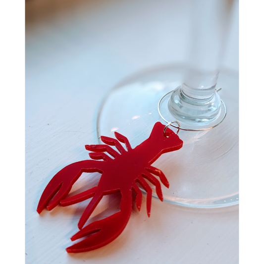 Crawfish Wine Charm | Crawfish Season