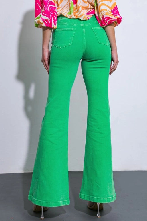 Green Jeans | Flare Leg | Mardi Gras | Christmas | St. Patrick's Day