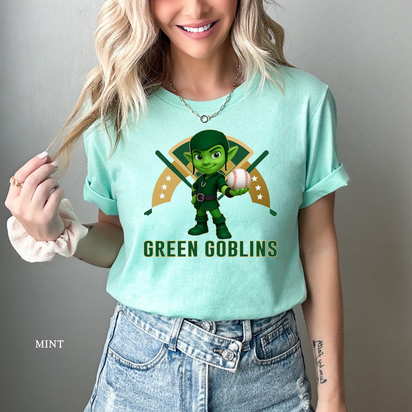 Green Goblins | Baseball | Tee | Add Custom Back