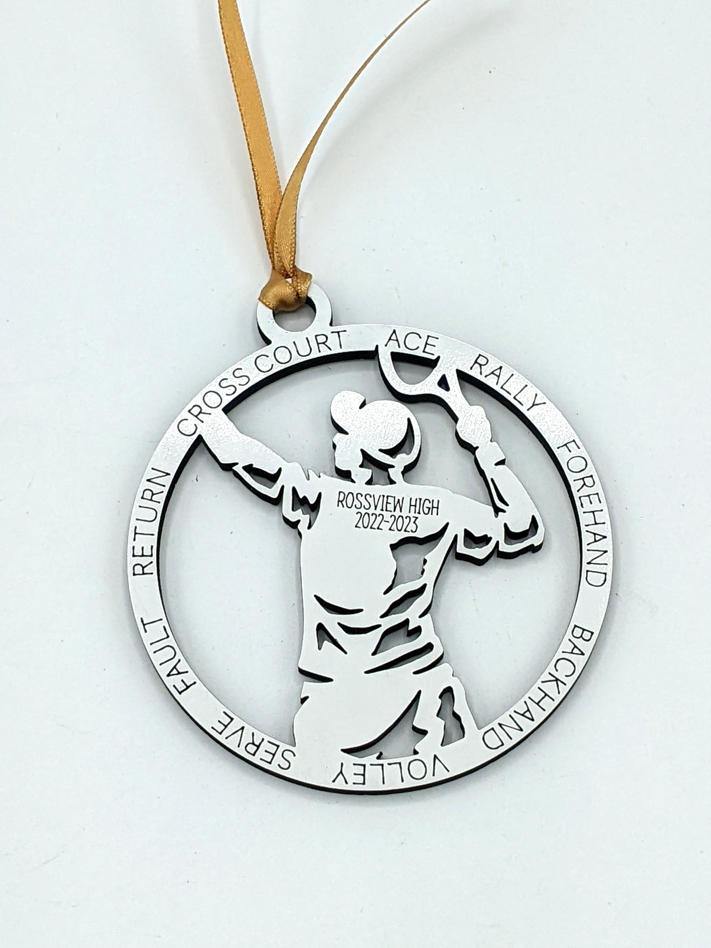 2022-2023 | MALE TENNIS | Rossview School Christmas Ornaments | CLEARANCE