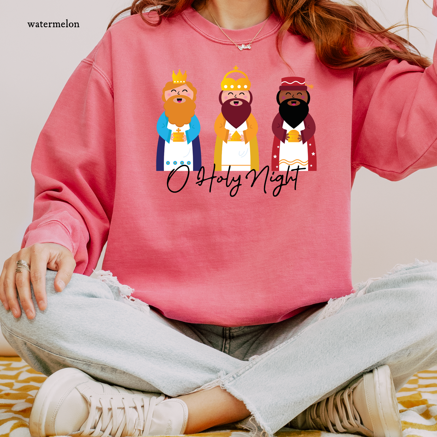 O Holy Night | Christmas Comfort Color Sweatshirts