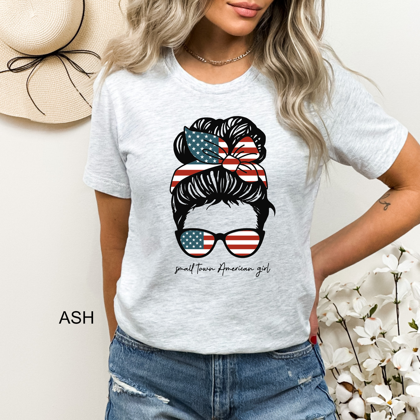 Small Town American Girl - Mom Bun - Mother's Day - 4th of July