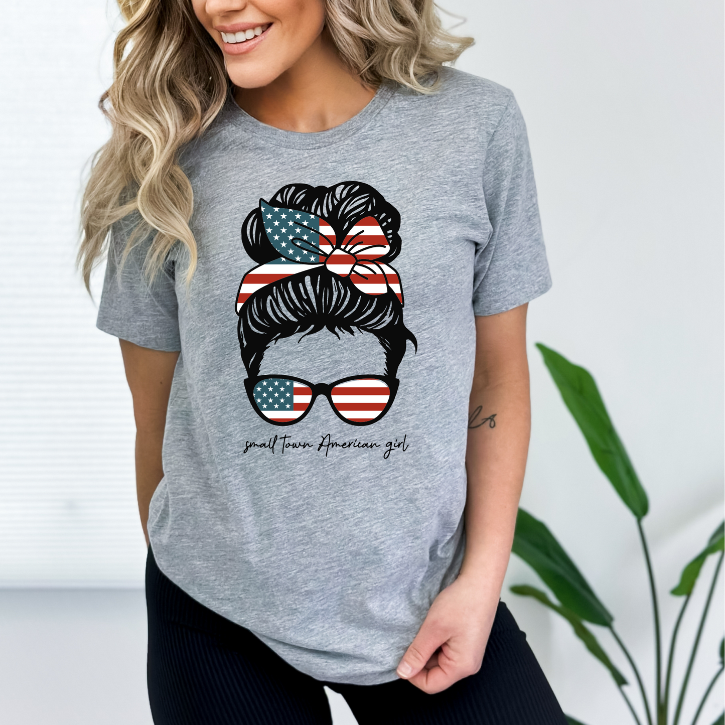 Small Town American Girl - Mom Bun - Mother's Day - 4th of July