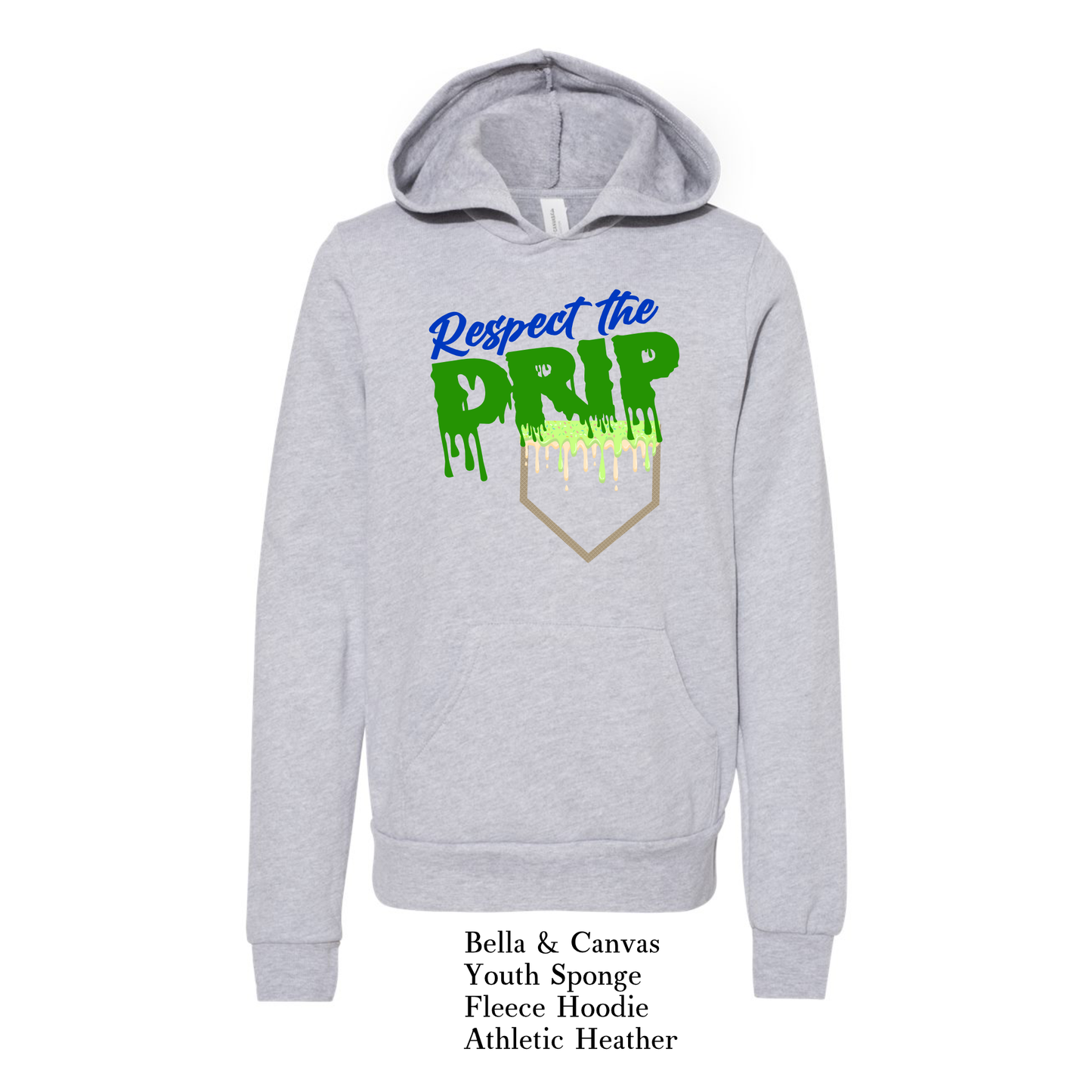 Gators_Respect the Drip | Baseball | Youth Hoodie | Hooded Sweatshirt