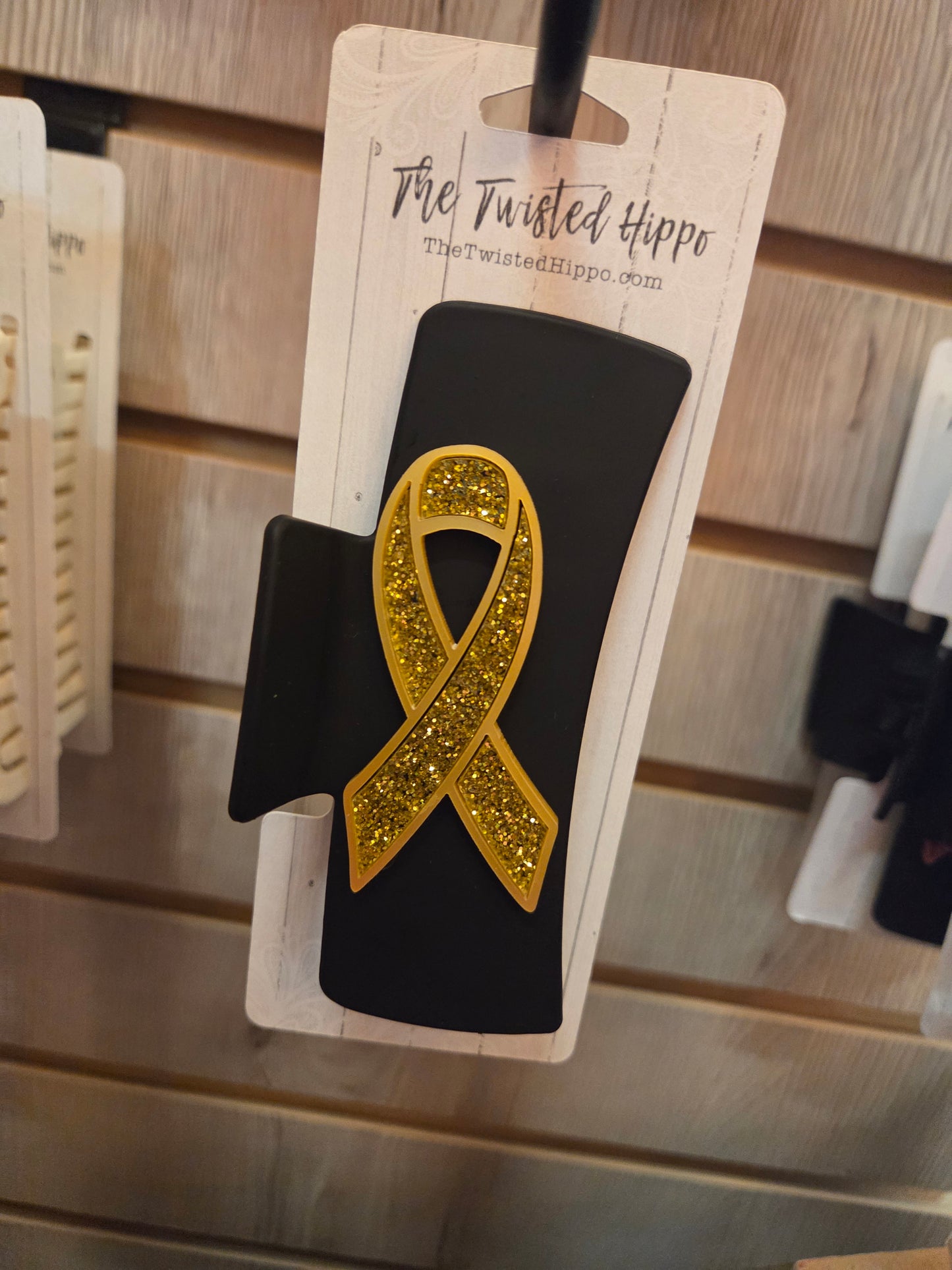 Childhood Cancer Awareness Ribbon Hair Claw Clip