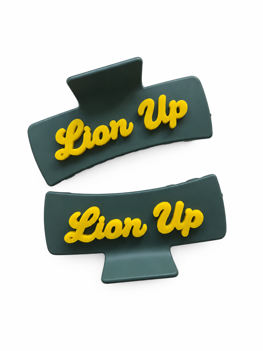 SLU Lion Up Green Claw Clip