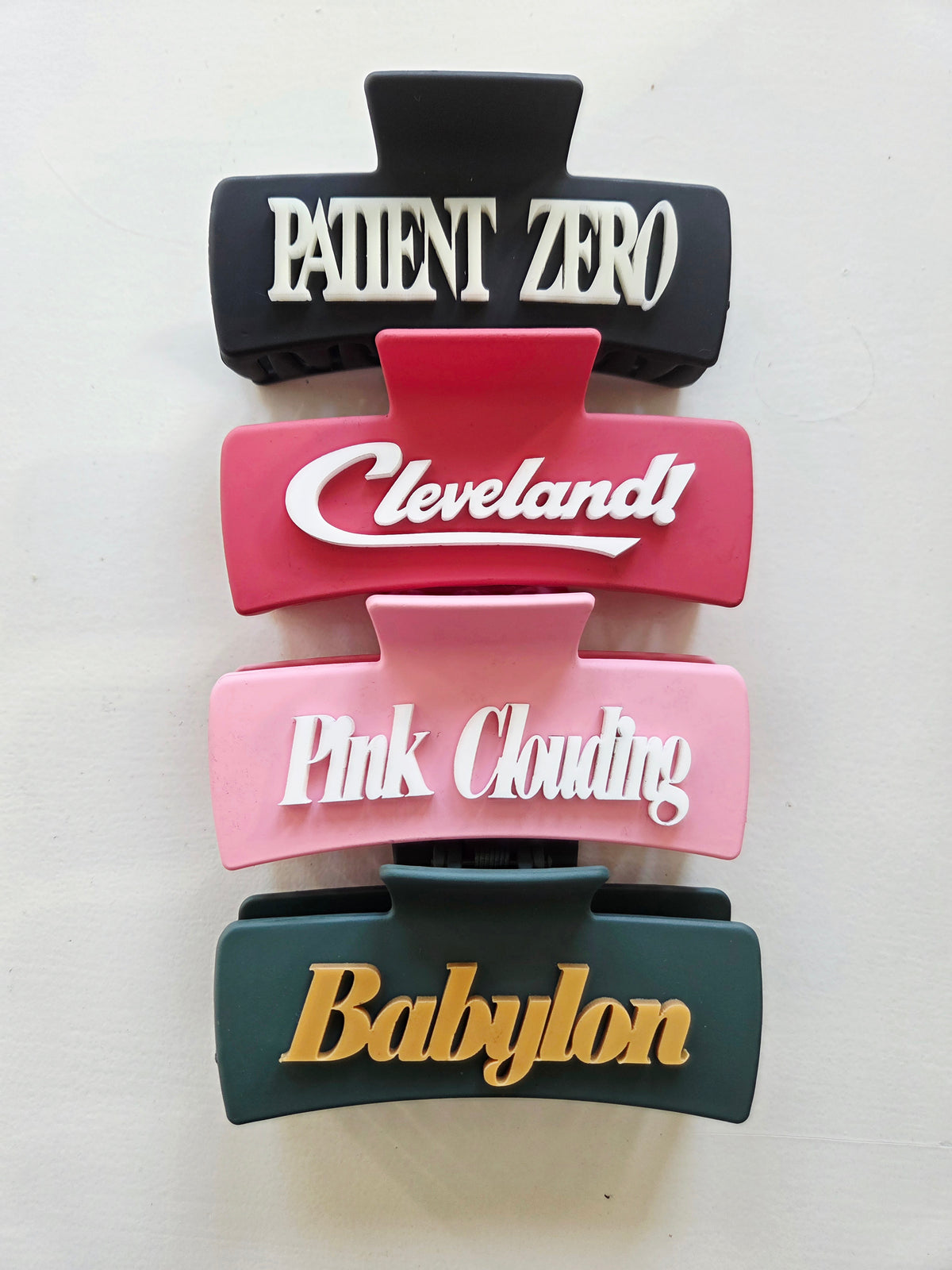 Taylor Swift Inspired Claw Clips | Cleveland, Pink Clouding, Patient Zero & Babylon | Acrylic Hair Clips