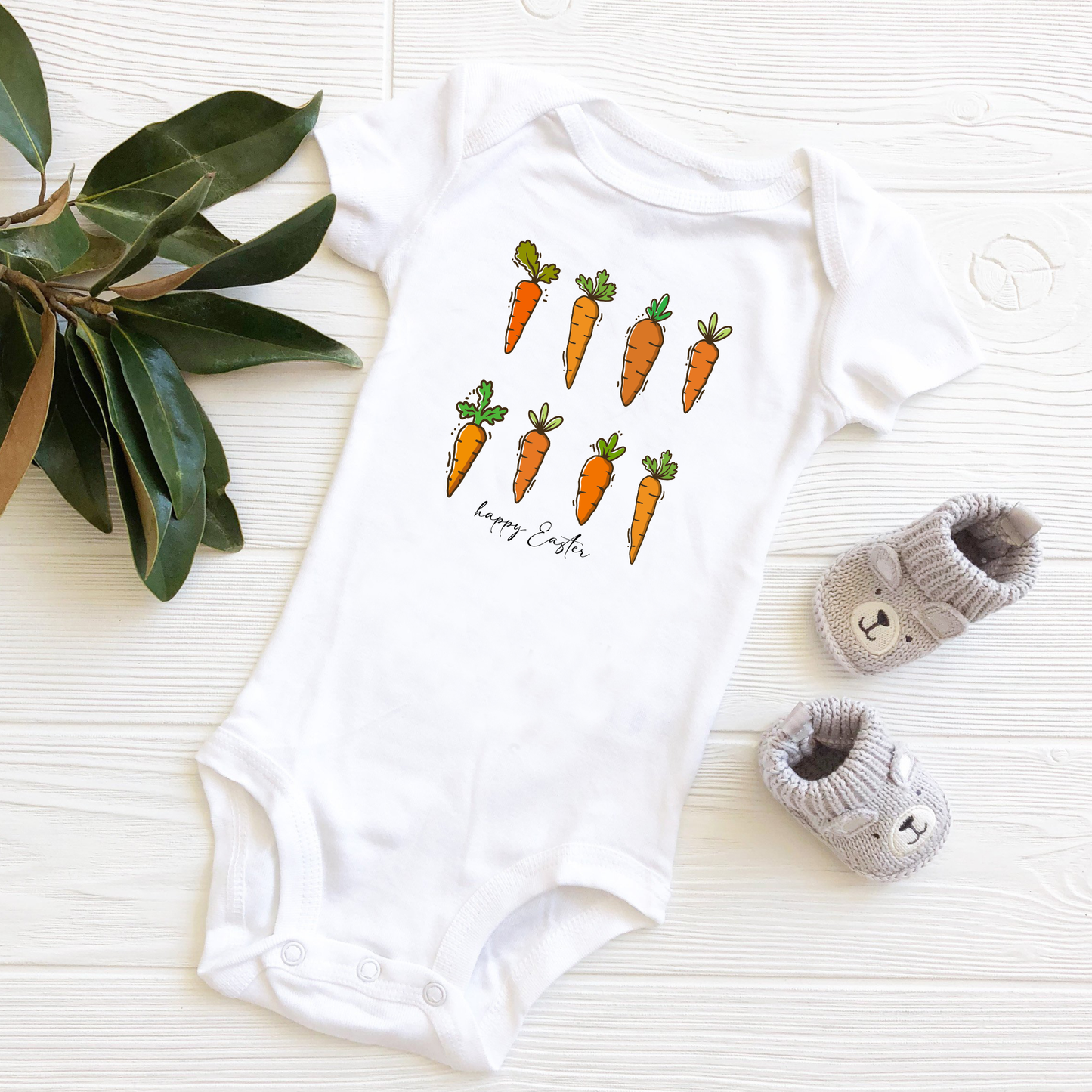 Carrots in a Row | Easter | Infant Bodysuit