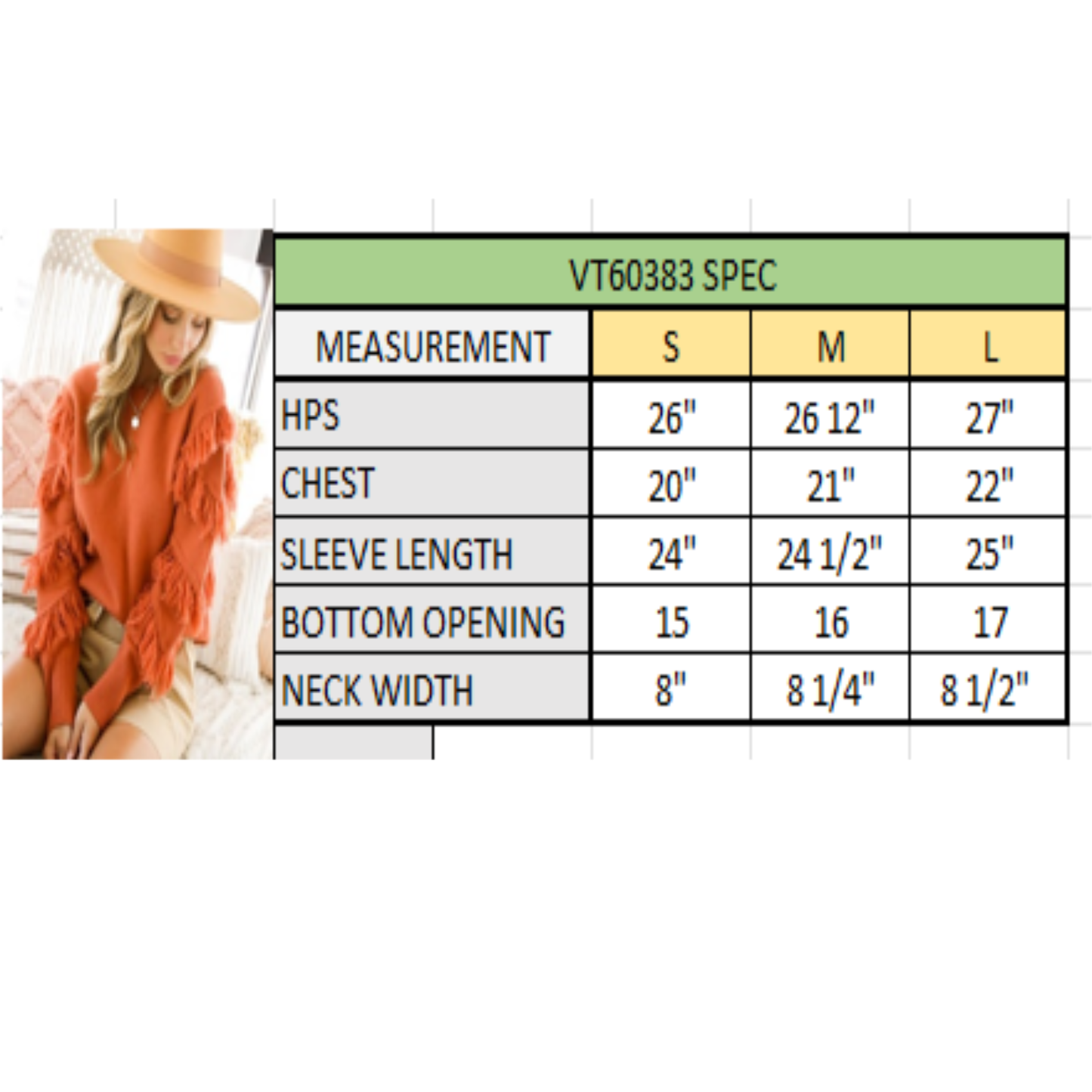 Tassel Knitted Sweater | Fall | Rust