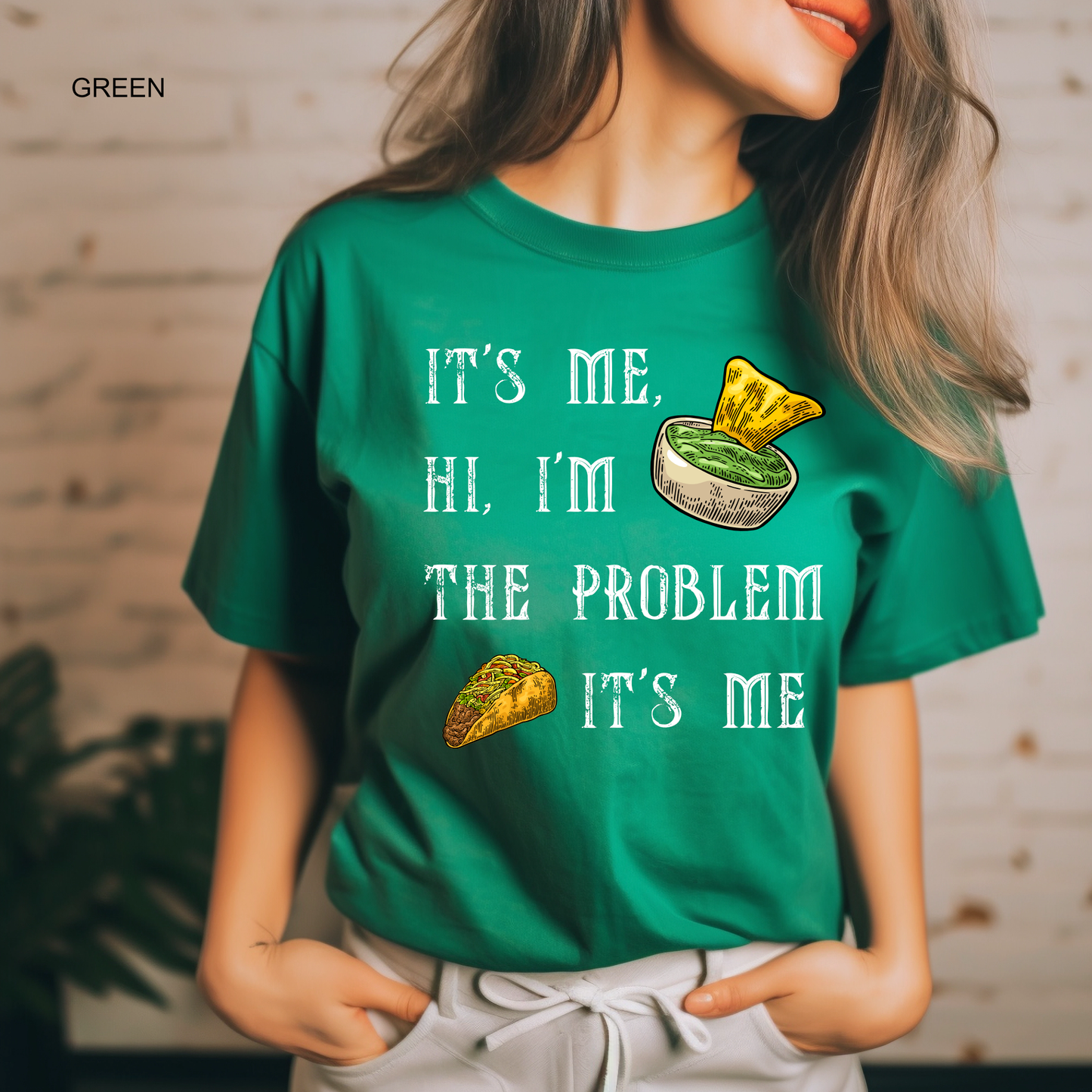 I'm the Problem Taco Fiesta Tee with colorful taco graphic