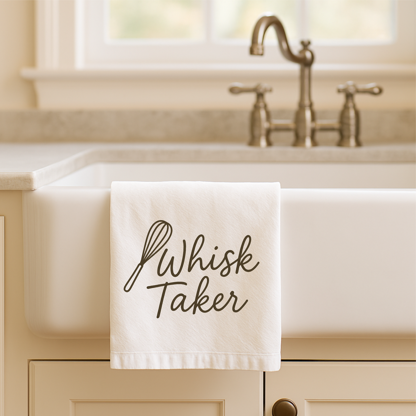 Whisk Taker Dishtowel - Fun Kitchen Towel