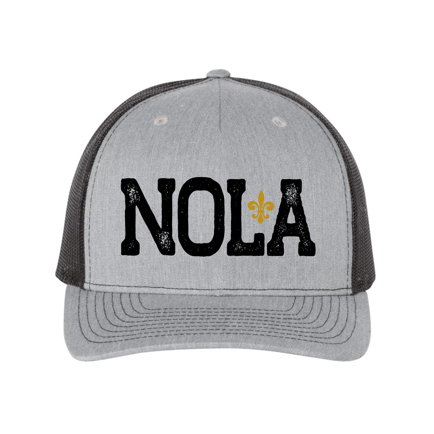 NOLA Richardson 5 Panel Hat - Cardinal, Heather Grey