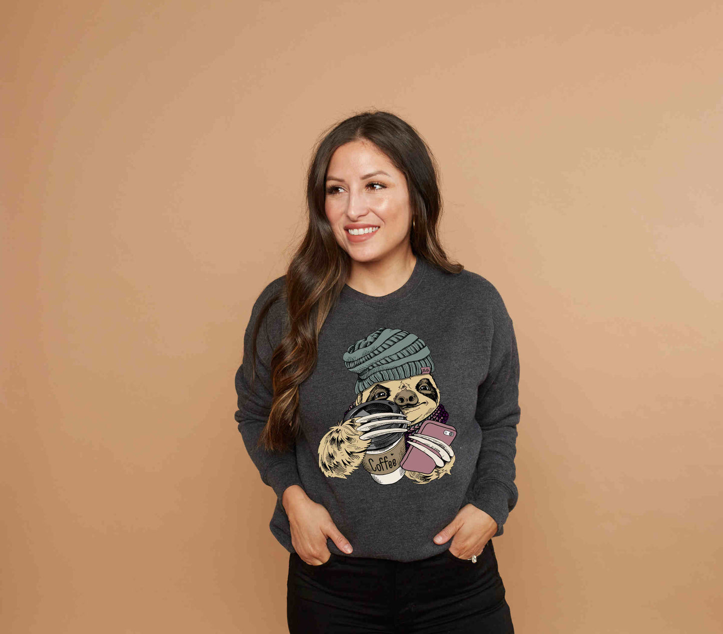 Sloth Hipster | Bella + Canvas Sweatshirt