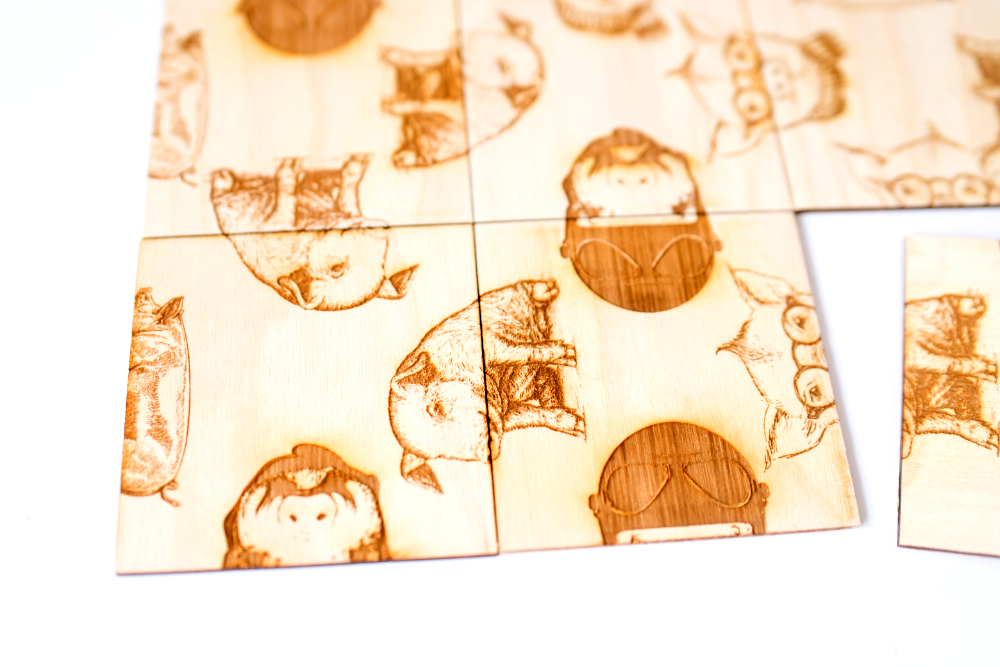 That's A Lot of Bacon- Pig Puzzle - Hog -  Brain Teaser - Mind Challenger - Wood Puzzle