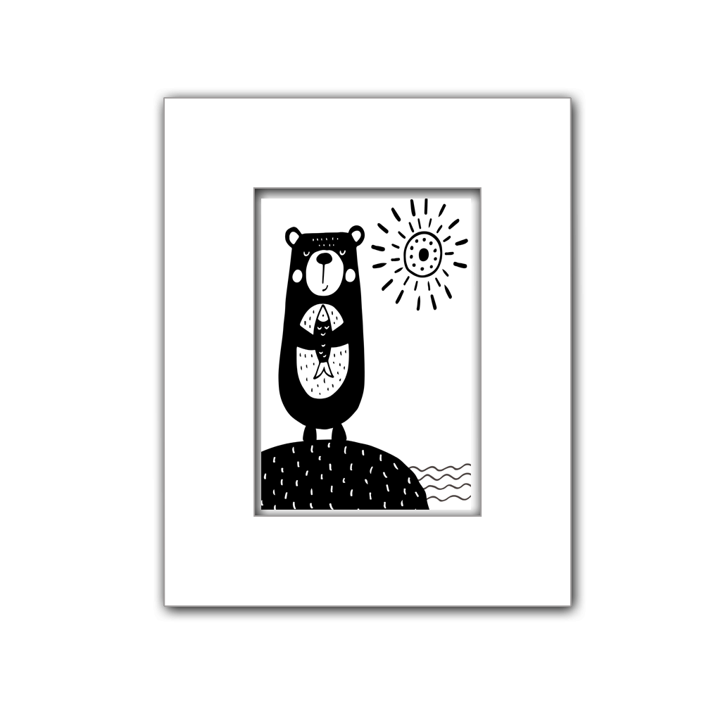 Fishing Bear | Printed Art 11 * 14
