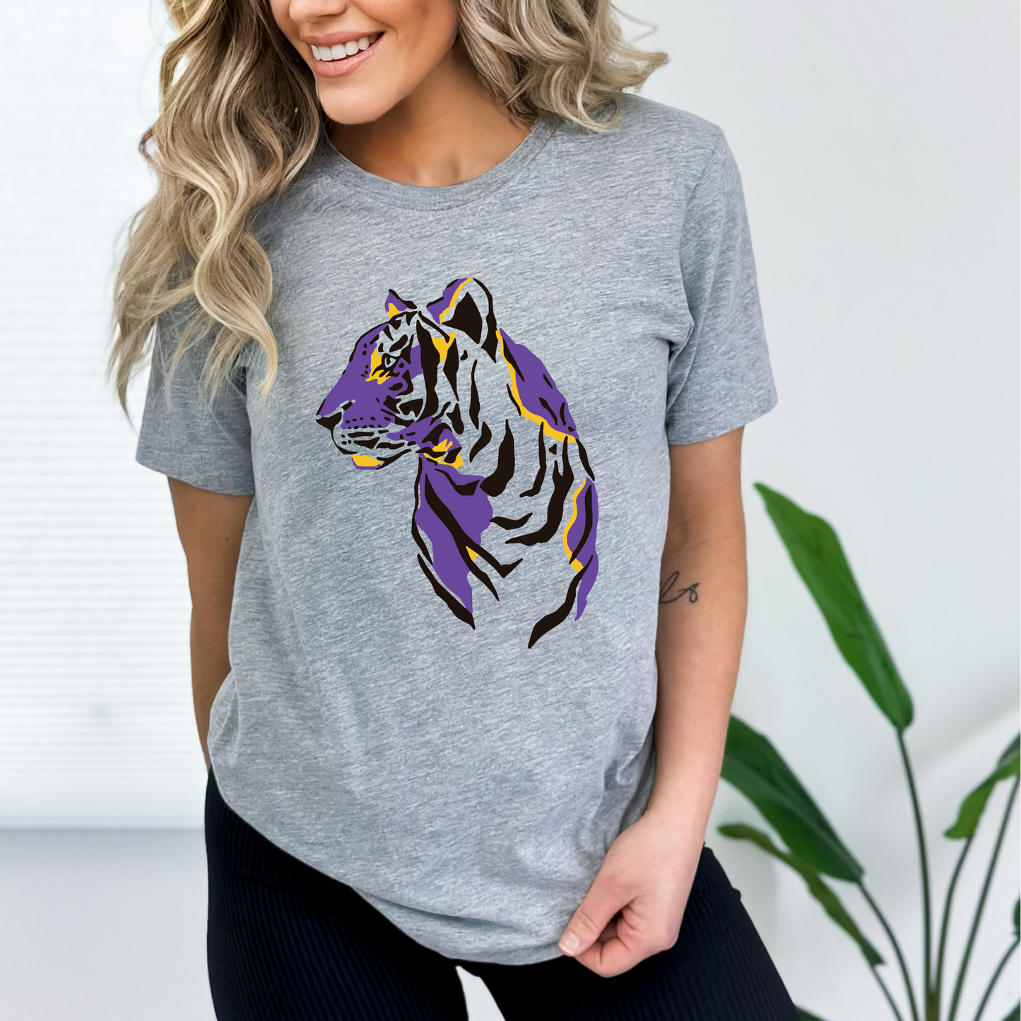 Tiger Watercolor Splashes Tee
