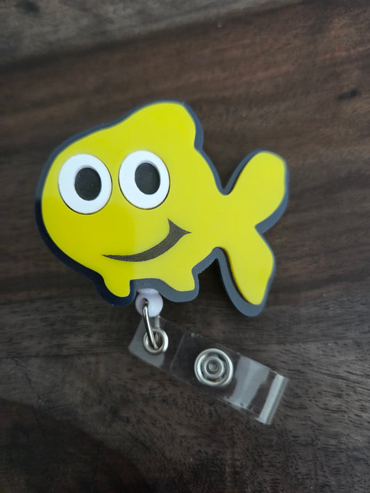 Madisonville Elementary Minnows Acrylic Retractable Badge Reel