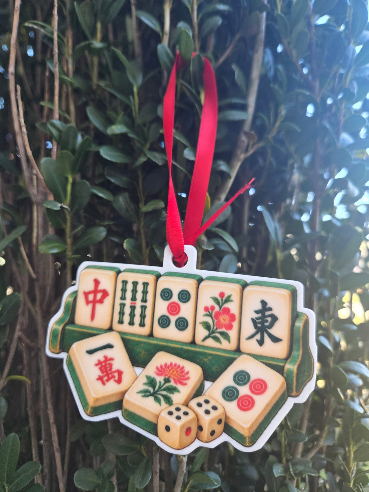 Mahjong Christmas Ornament