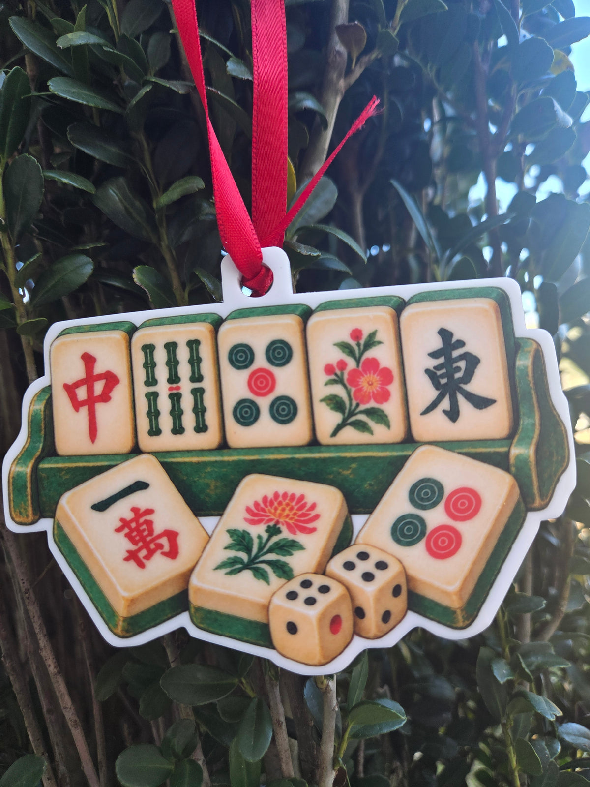 Mahjong Christmas Ornament